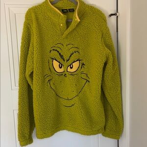 The Grinch Green Fleece Crewneck Sweater